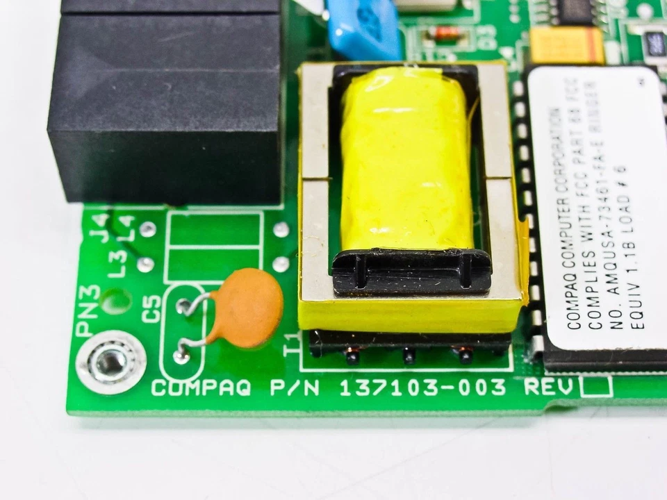 Compaq 137103-003 2400/9600 Internal Fax Modem Card - Image 3 of 4