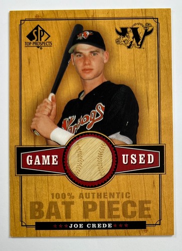 2000 Upper Deck SP Joe Crede Game Used Bat Piece Relic AR70