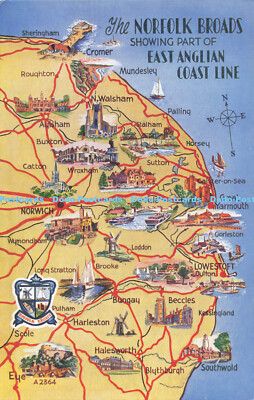 R195070 Die Norfolk Broads zeigen einen Teil der East Anglian Coast Line Valentines Ar