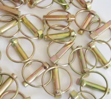 Lot of 15 Goliath Industrial 7/16" Lynch Pin - Yellow Zinc Finish LP716