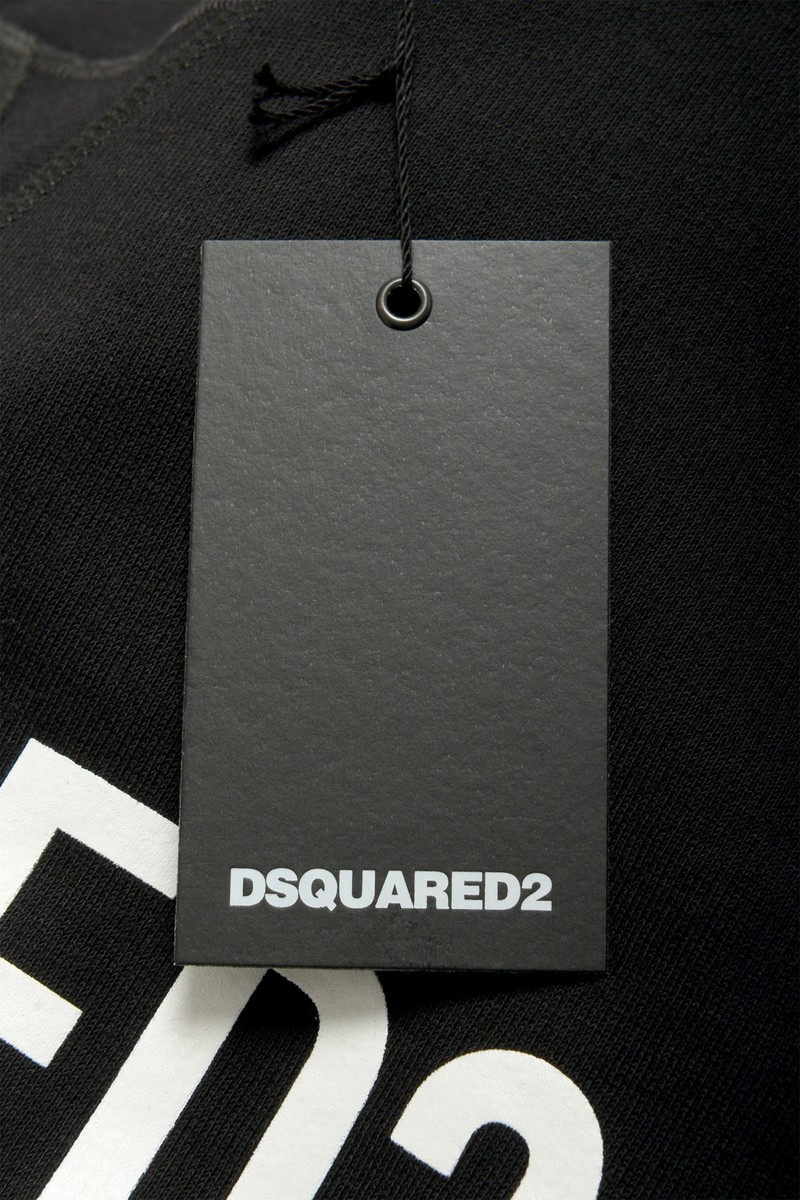 Dsquared2★素敵！Black Cool Reglan Fit Logo Print Sweatshirt DSQUARED2 Cool Fit Logo Sweatshirt Black | Mainline Menswear