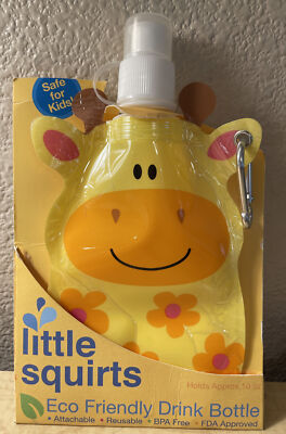 Brand New Stephen Joseph Little Squirts Yellow Cow ECO Friendly Bottle BPA FREE