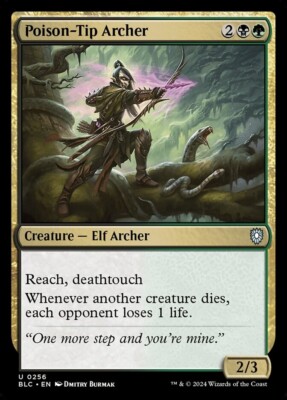 Poison-Tip Archer 0256 Non Foil Uncommon Bloomburrow Commander MTG Near Mint