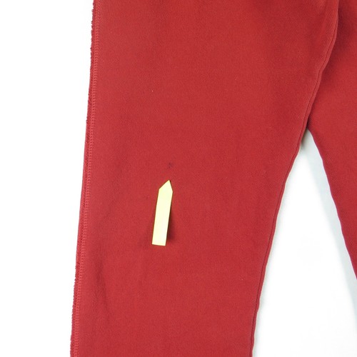 Abercrombie & Fitch Sweat Pants Kids XL Dark Red Spell Out Applique Thick Cotton - Picture 7 of 11
