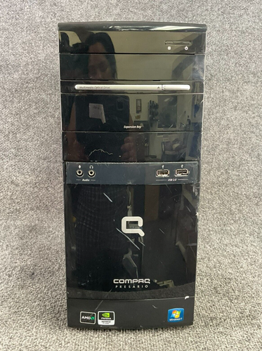 Compaq Presario Desktop Tower Computer CQ5000 2GB RAM 500GB Hard Drive in Black