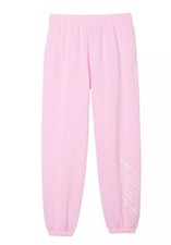 VICTORIA S SECRET PINK IVY FLEECE CAMPUS SWEATPANTS SPRING ORCHID SIZE S NWT