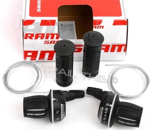 sram mrx comp bicycle twist shifter set