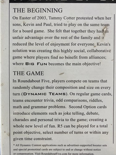 2004 Roundabout Five - A Game of Dynamic Teams - Trivia Jokes + - Picture 3 of 4