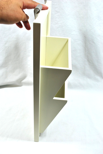 Pattumiera per lettere crema/avorio sistema quotidiano da parete fienile ceramica - Foto 4 di 7