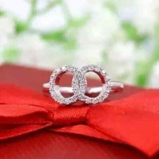 2Ct Round Cut Lab Created Diamond Wedding Engagement Ring 14k White Gold Plated