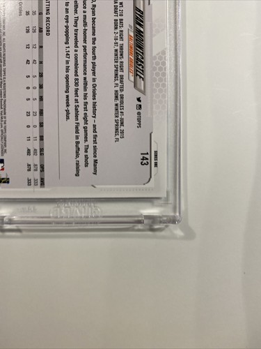 Ryan Mountcastle RC 2021 Topps Series 1 Baltimore Orioles Gold Cup Rookie Card - Bild 12 von 12