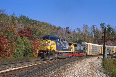 CSX 9048 + 1 auf Q217 bei Manila PA in 97 KODACHROME ORIGINAL DIA