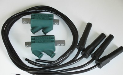 Kawasaki ZZR1200 3 ohm Dyna Performance Ignition Coils /& Taylor Leads.red