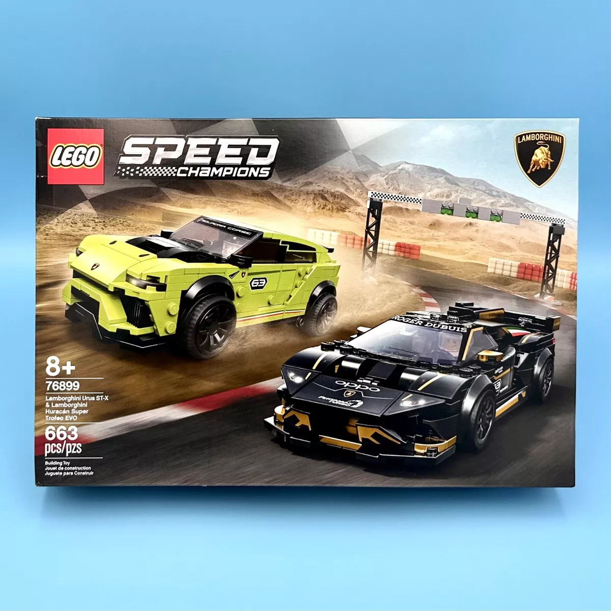 LEGO Speed Champions Lamborghini Urus ST-X & Huracán Super Trofeo EVO 76899  Building Kit