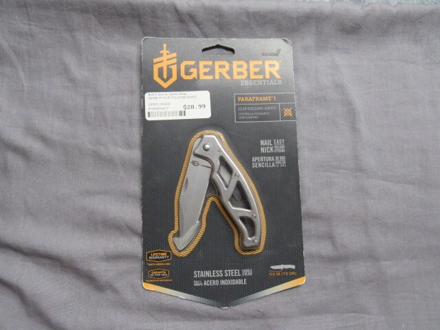 Gerber Paraframe I 3" Folding Knife Stainless Steel Blade & Handle