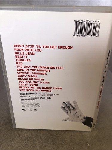 MICHAEL JACKSON - NUMBER ONES DVD FREE POSTAGE. VGC Region.4 - Picture 2 of 3