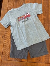 Life Is Good t-shirt  Hanna Andersson Shorts set, Boy 10/12 Yr,