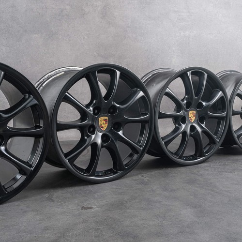 Original Porsche 18 Zoll 996 Felgen GT3 GT3RS 99636213605 Schwarz Seidenmatt JE1
