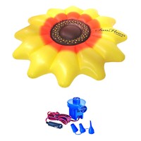 Swimline Giant Inflatable 72 Sunflower Island Swimming Pool Float + 12v Pump on sale Swimline Giant Inflatable 72 Sunflower Island Swimming Pool Float + 12v Pump on sale