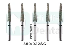 25Pcs Dental Diamond Burs FG Round End Taper 850/022SC Super Coarse Grit High