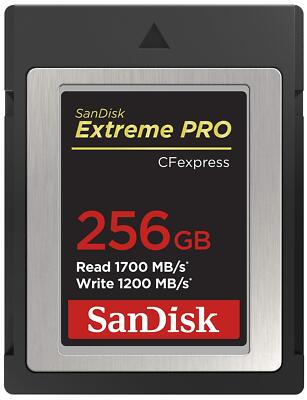SanDisk 256GB Extreme PRO CFexpress Card Type B - SDCFE-256G-GN4NN Card Only