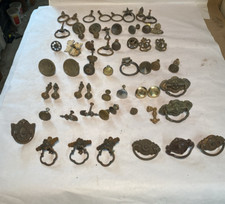 50 +  Vintage Fancy  Single Hole  Brass Drawer Pulls