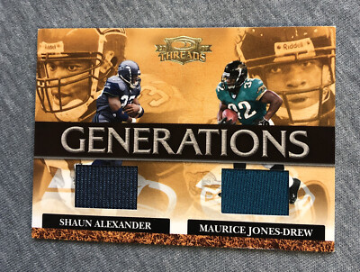 *2007 Threads Generations #12 Shaun Alexander/Maurice Jones-Drew 191/250 Jsy !!!