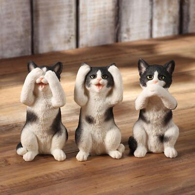 Three Wise Cats Figur (Dreier-Set) Veroneser Design