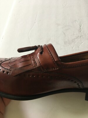 Vintage Stacy Adams Comfort Men Size 13M Brown Leather Tassel Kilt Dress Shoes Stacy Adams Comfort Flex Men Size 10M Brown Leather Tassel  main image 4