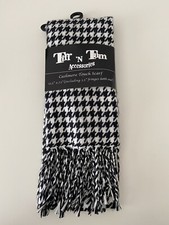 DISEÑADOR Negro Blanco Tiff N Tam Accesorios CASHMERE TOUCH 100% Bufanda Acrílica