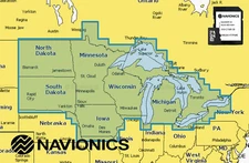 Navionics +  2025 microSD MSD Chart Card Maps U.S. North Lakes,Rivers,Coastal