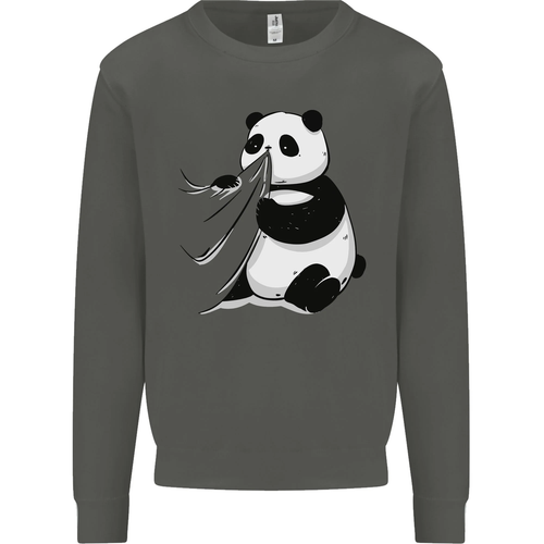 A Funny Panda Bear Kids Sweatshirt Jumper - Picture 41 of 97