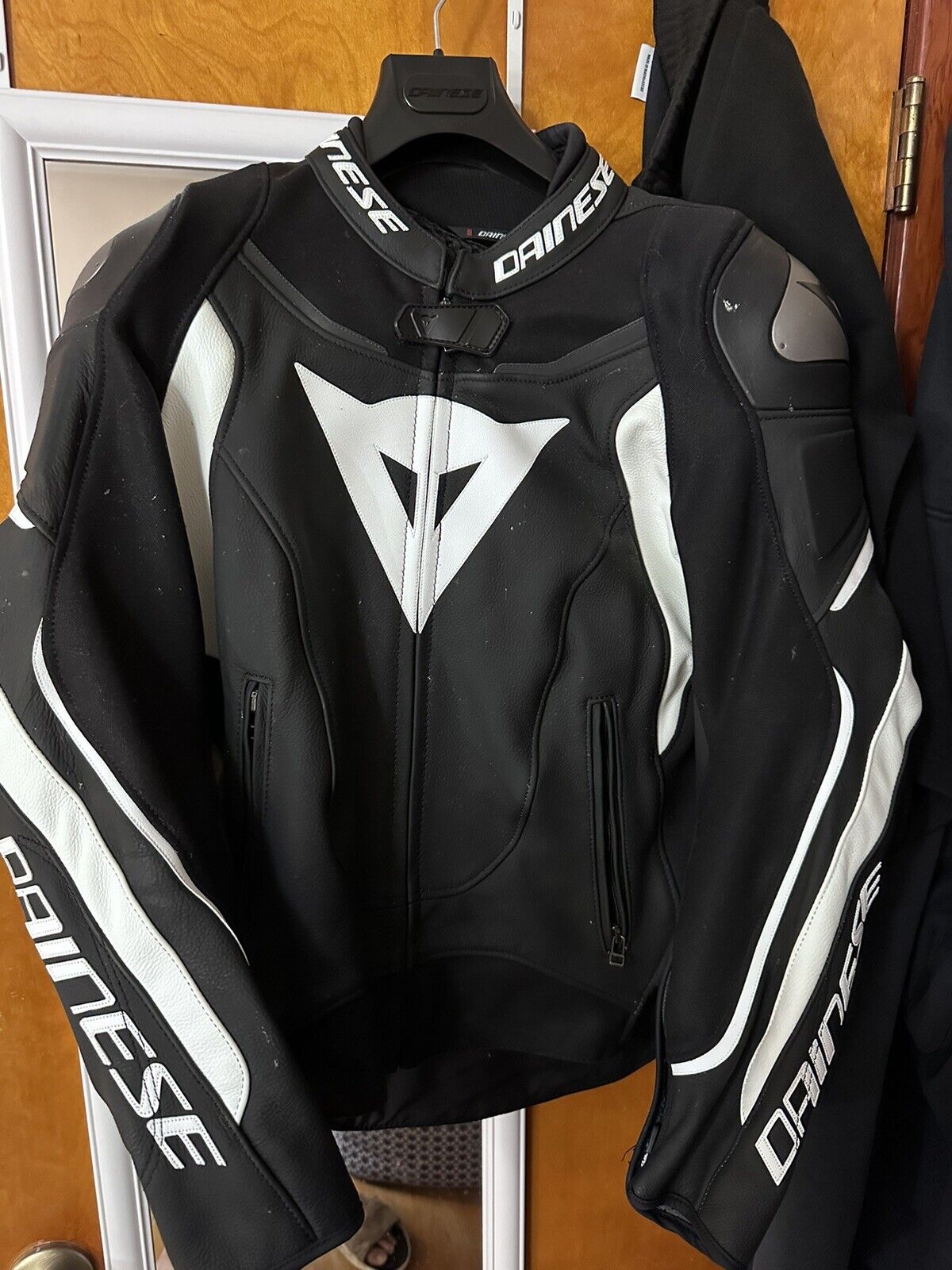 Dainese Super Speed 3 Mens Leather Jacket Black/White/White 48 Euro | eBay