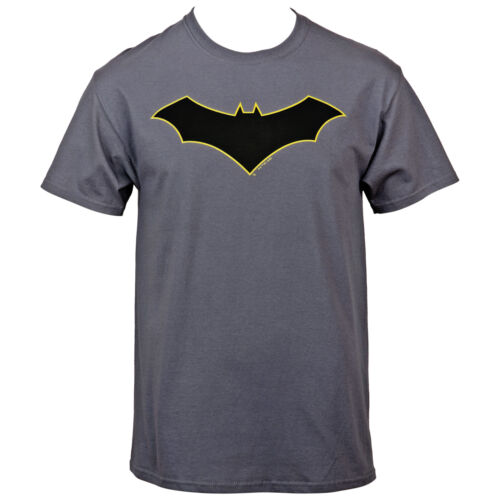 Batman Dead End Yellow Outline Logo T-Shirt Grey | eBay
