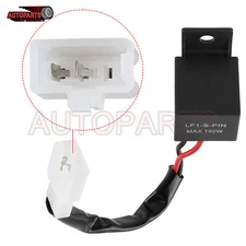 2-Pin 12V Electronic LED Flasher Relay Fix Motorcycle Turn Signal Lights Blinker