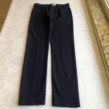 Lacoste Navy Blue Slim-Fit Straight Pants Classic Trousers Men’s Size W32/L34
