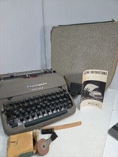 Remington Monarch  Typewriter Tubulator With Case And Manual thumbnail