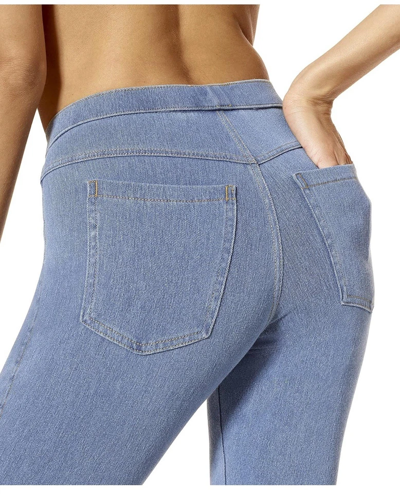 No Nonsense Women's Classic Denim Capri Leggings with X-Large, Light  - Image 2 of 4