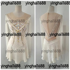 New figure skating dress Y0470--White