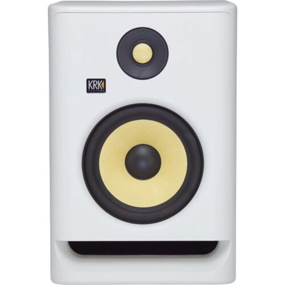 KRK ROKIT RP7 G4 7" Monitor de Estudio Bi-Amplificado DSP Altavoces Blanco Paquete de Par de Ruido Foto 3 de 4