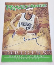 2024-25 Panini Origins Provenance DeMarcus Cousins Green FOTL Auto /5 Kings SSP