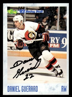 1993 Classic '93 Hockey Draft #132 Daniel Guerard Signed Auto (no COA) *d2