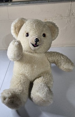 Vintage Kuschel Weichspüler Bär Sherpa Russ 1986 Plüsch Teddy Wäsche