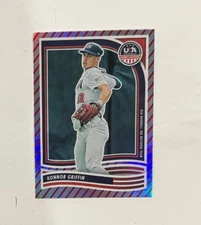 KONNOR GRIFFIN - 2024 Panini USA Stars & Stripes #91 Red Stripes    FS  Qty