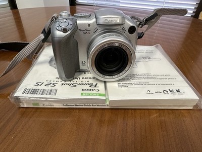 Canon PowerShot S2 IS 5MP Silver Point & Shoot Digital Camera 12x Zoom IS