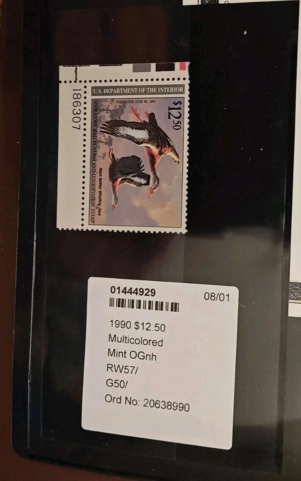 PSE Graded - RW #57 - Mint OG NH - Federal Duck Stamp of 1990 - XF - Image 4 of 4