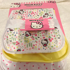 Hello Kitty Burp Cloth Set 3-Pack, Multicolor Hello Kitty Theme