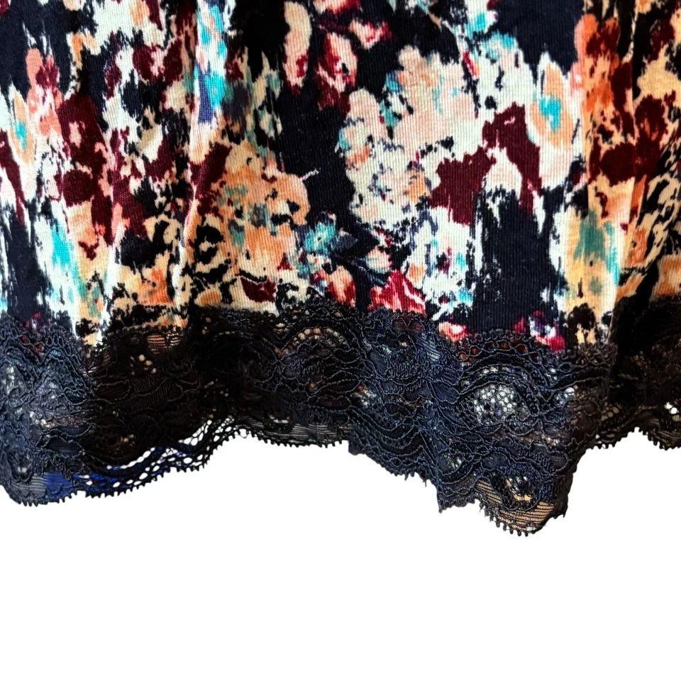 Lane Bryant Women Camisole Tank Sz 18/20 Multicolor Floral Knit Lace Stretch NWT - Image 4 of 4