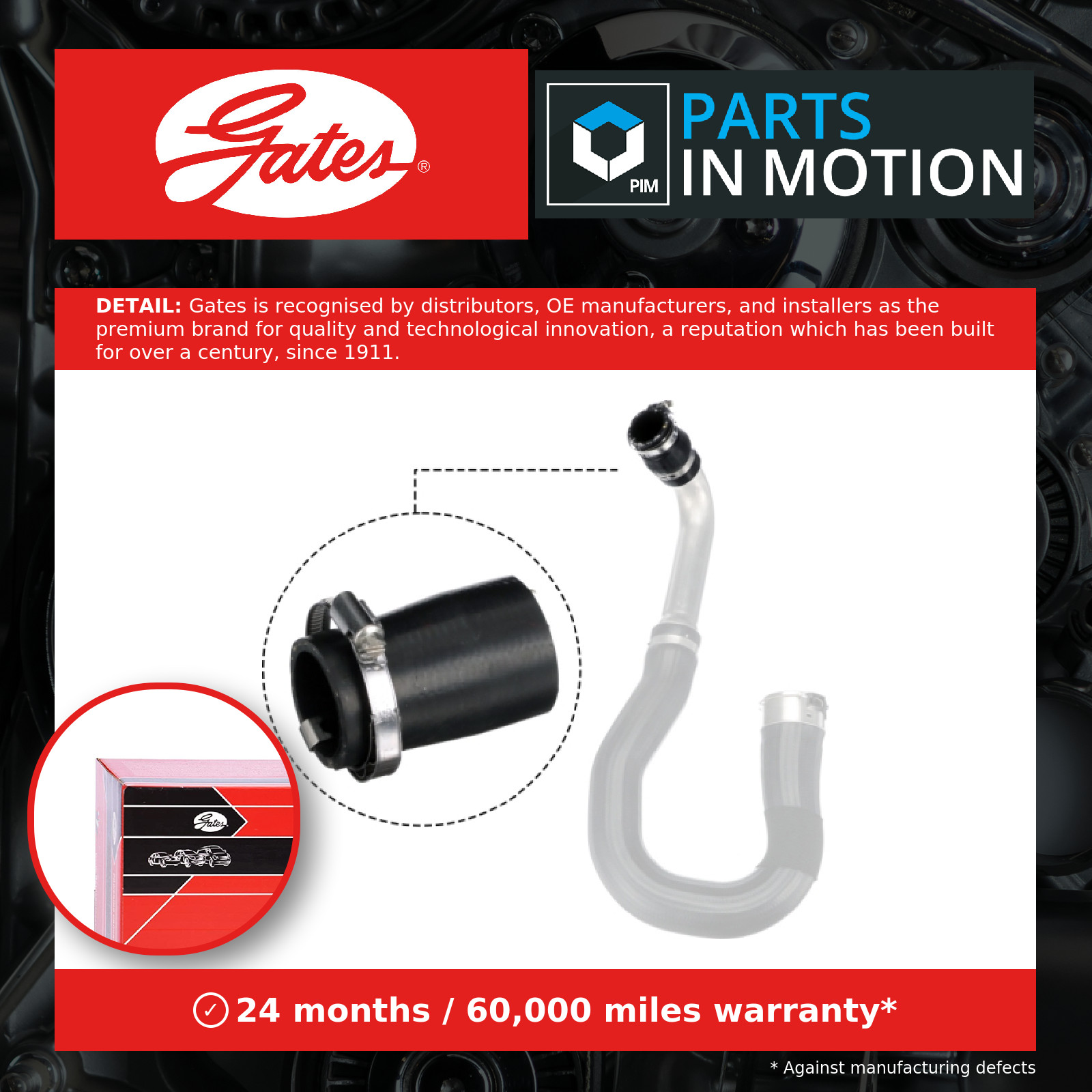 Fits GATES 09-1391 INTERCOOLER HOSE - Image 6