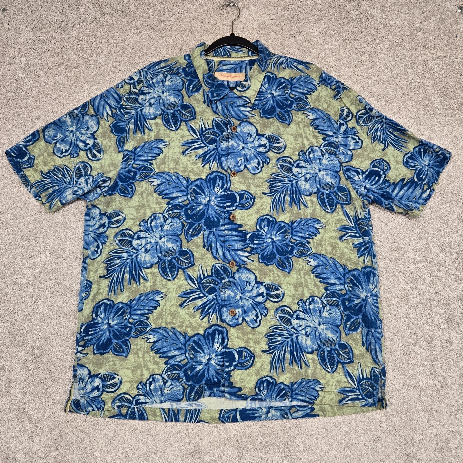 Tommy Bahama Hawaiian shirt Men’s XL Silk Camp Floral blue loop
Opens in a new window or tab